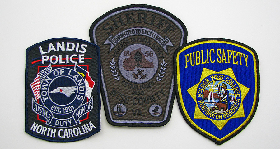 Design Police Patches, Apparel 2000 Embroidery