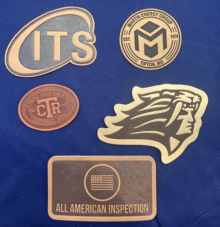 Stamped Leather Patches